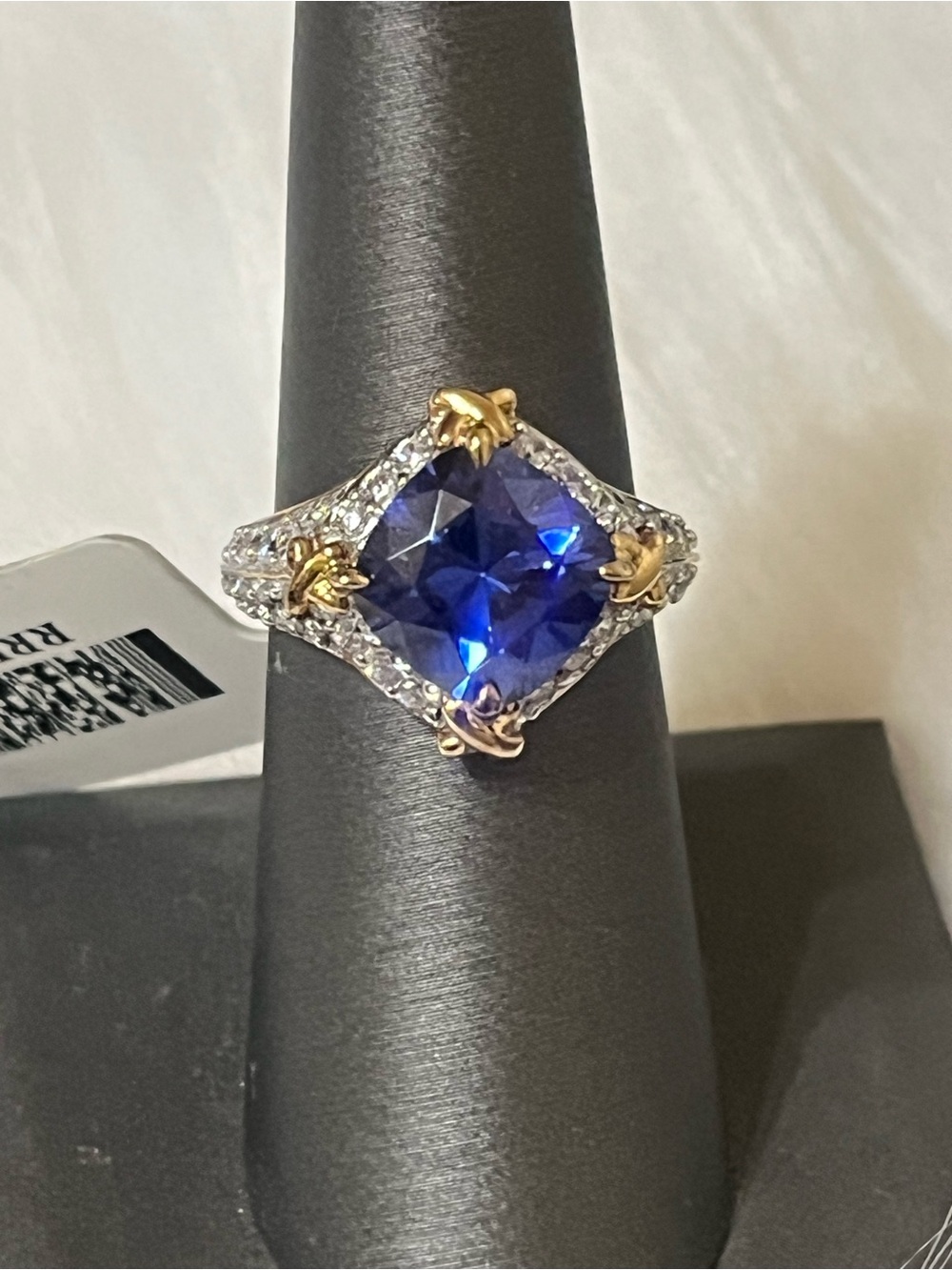 18K Gold over Sterling Bella Luce Tanzanite Ring
